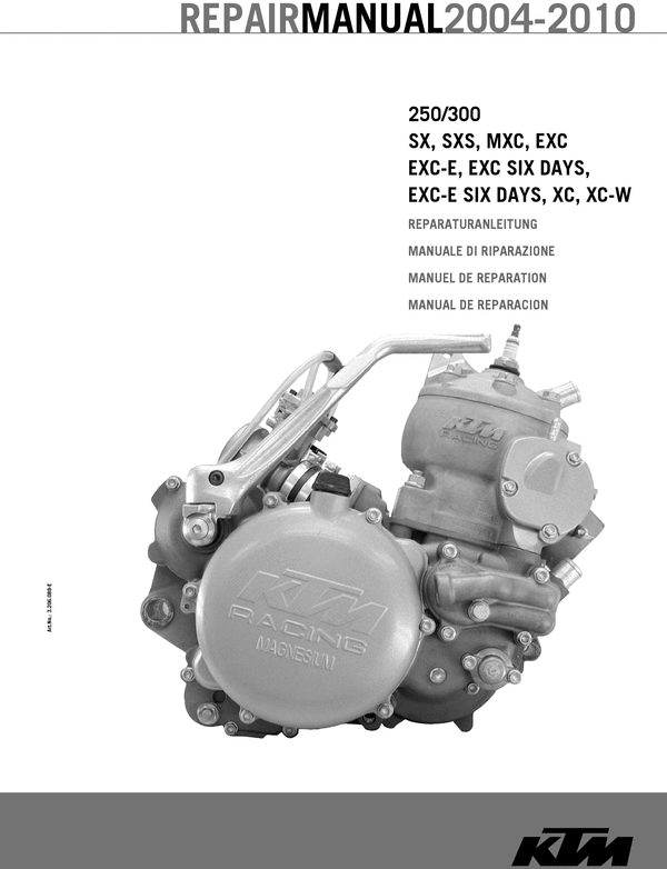 Product picture KTM 250, 300 SX,SXS,MXC,EXC, SIX DAYS - 2 STROKE - Repair Ma